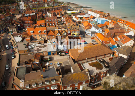 Blick von der Kirche Turm Cromer Norfolk UK Stockfoto