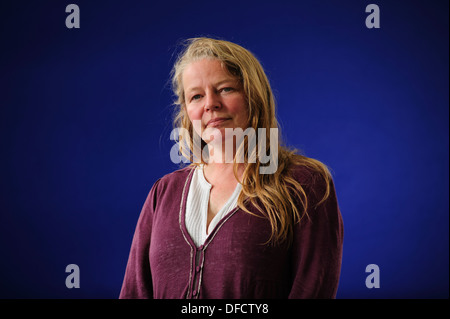 Mairi Stewart, ökologische Historiker, Teilnahme an der Edinburgh International Book Festival, Donnerstag, 15. August 2013. Stockfoto