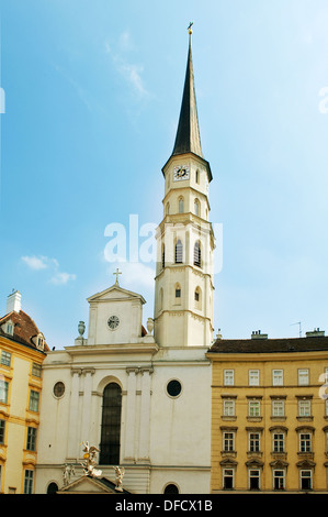 St. Michael Kirche (Michaelerkirche) in Wien, Österreich Stockfoto