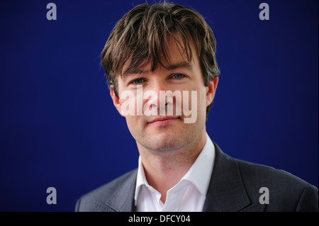 Robert Lewis, Autor, Besuch bei Edinburgh International Book Festival, Freitag, 16. August 2013. Stockfoto