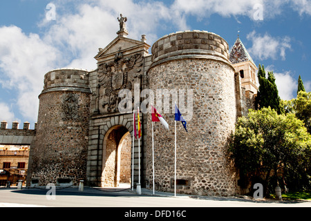 Puerta Vieja de Bisagra, Bisagra Tor Puerta Nueva de Bisagra Spanien, Toledo Kastilien-La Mancha, Spanien Stockfoto