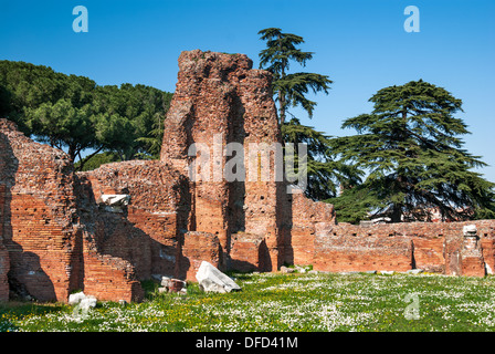 Alte Ruinen auf Palatin, Rom. Stockfoto