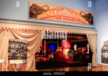Zeigt im Inneren der Ringling Zirkusmuseum Sarasota Florida Stockfoto