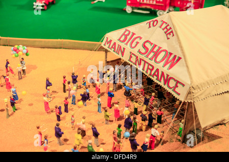 Der Miniatur-Zirkus anzeigen im Ringling Museum in Sarasota FL Stockfoto