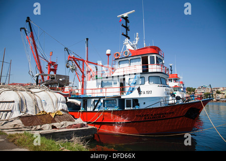 Hafen, Angeln, Boot, Sinop, Schwarzes Meer, Türkei, Asien Stockfoto