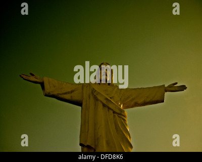 Statue Cristo Blanco, Cuzco, Peru Stockfoto