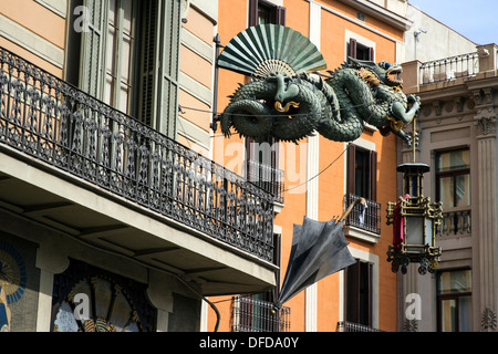 Architektur in Barcelona Stockfoto