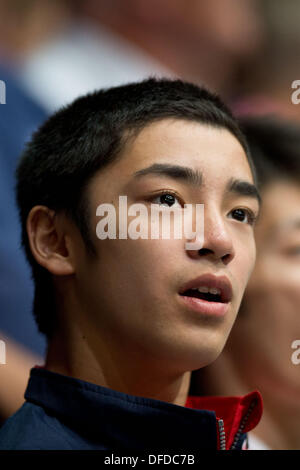 Antwerpen, Belgien. 2. Oktober 2013. Kenzo Shirai (JPN), 2. Oktober 2013 - Kunstturnen: Kunstturnen WM 2013 an Blick Sportpaleis (Antwerpener Sportpalast), Antwerpen, Belgien. (Foto von Enrico Calderoni/AFLO SPORT) Bildnachweis: Aflo Co. Ltd./Alamy Live-Nachrichten Stockfoto