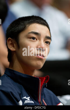 Antwerpen, Belgien. 2. Oktober 2013. Kenzo Shirai (JPN), 2. Oktober 2013 - Kunstturnen: Kunstturnen WM 2013 an Blick Sportpaleis (Antwerpener Sportpalast), Antwerpen, Belgien. (Foto von Enrico Calderoni/AFLO SPORT) Bildnachweis: Aflo Co. Ltd./Alamy Live-Nachrichten Stockfoto