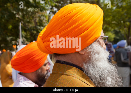 Sikh Mann trägt Dastar - USA Stockfoto