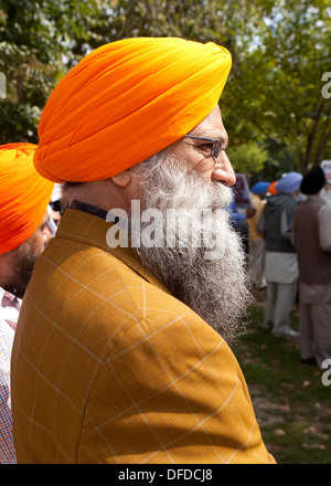 Sikh Mann trägt Dastar - USA Stockfoto