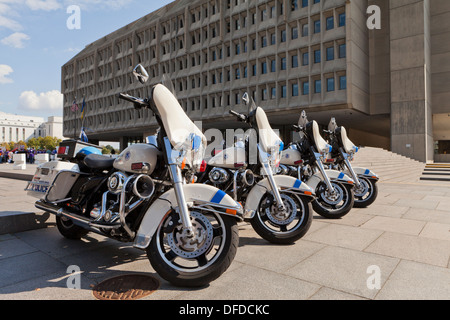 Geparkten US Homeland Security-Polizei-Motorräder - Washington, DC USA Stockfoto