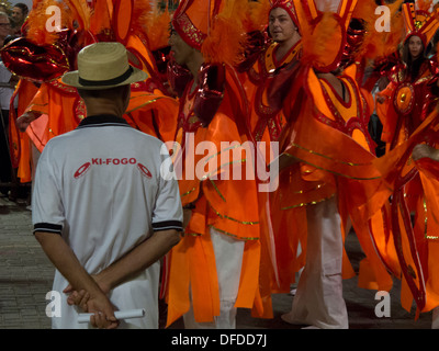 Straßenkarneval in Sao Sebastiao, Bundesstaat Ufer von Sao Paulo, Brasilien Stockfoto