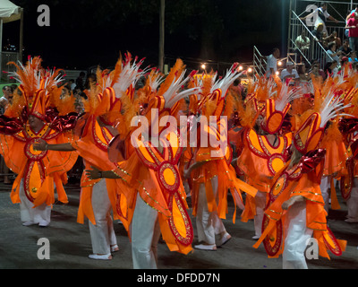 Straßenkarneval in Sao Sebastiao, Bundesstaat Ufer von Sao Paulo, Brasilien Stockfoto