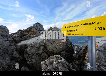 Deutschland, Bayern, Ansicht des Karwendelgebirge Stockfoto