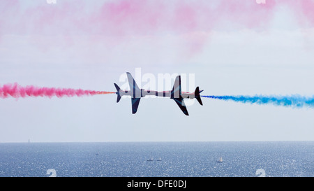 Rote Pfeile auf der Luftfahrtmesse in Bournemouth Stockfoto