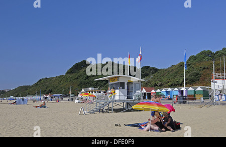 Strandwache am Strand von Bournemouth Bournemouth-Dorset-England Stockfoto