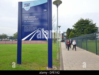 Dartford, Vereinigtes Königreich. 3. Oktober 2013. Frank grün CEO von The Leigh und Leigh Akademien Vertrauen, neuer Termin als Schulen Kommissar für England aufzunehmen.   Frank Green bleibt der LAT-Vorstand. Stephen Bartholomäus/Stephen Bartholomäus Fotografie/Alamy Live News Stockfoto