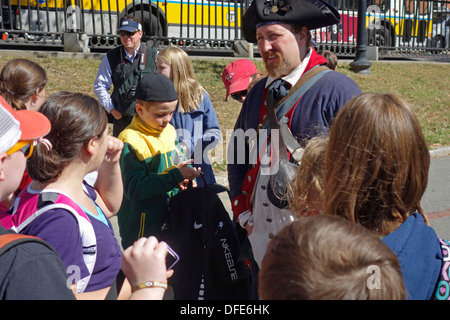 kostümierte Führer in Boston Common Stockfoto