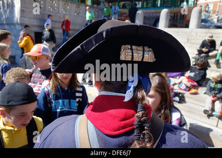 kostümierte Führer in Boston Common Stockfoto