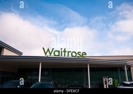 Waitrose Supermarkt Zeichen UK Stockfoto