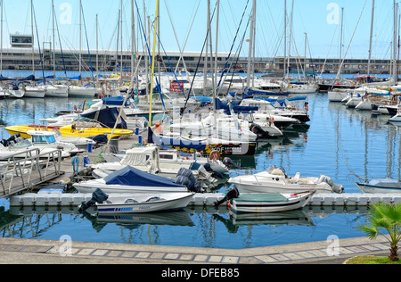 Bootshafen Funchal Madeira Portugal Stockfoto