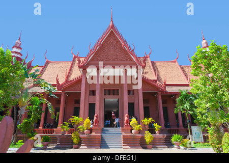 Fassade des Nationalmuseums Gebäude in Phnom Penh, Kambodscha Stockfoto