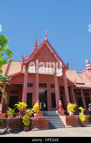 Fassade des Nationalmuseums Gebäude in Phnom Penh, Kambodscha Stockfoto