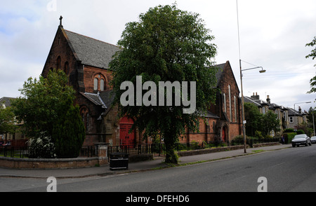 Leutnant Charles William Peck Memorial Fenster, 1920, All Saints Episcopal Church, Jordanhill, Glasgow. Fassade Stockfoto