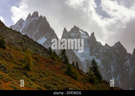 Chamonix Aiguilles, Chamonix-Mont-Blanc, Alpen, Berge Stockfoto