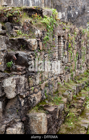 Stillgelegte mine Gebäude bei Wheal Frances, vierspurig, Cornwall Stockfoto