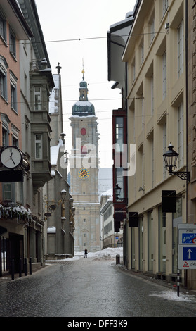 Winter-Blick auf St. Gallen Stockfoto