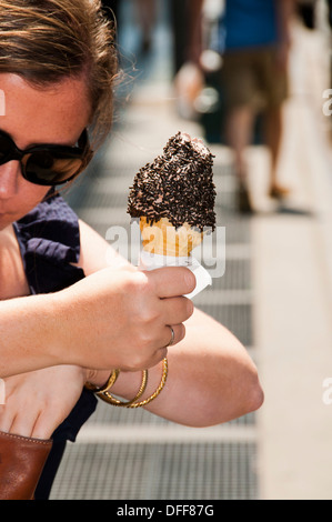 Eiscreme-Kegel Stockfoto