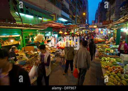 Straßenmarkt, Hong Kong, China, Südostasien, Stockfoto