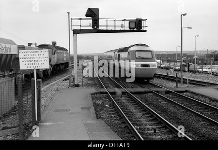 Inter City 125 High Speed Train an Bristol Parkway Station, UK 1987 Stockfoto