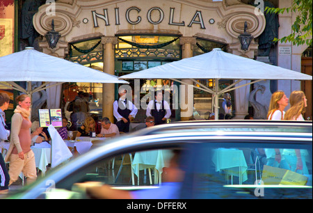 Nicola Cafe, Rossio-Platz, Lissabon, Portugal, Süd-West-Europa Stockfoto