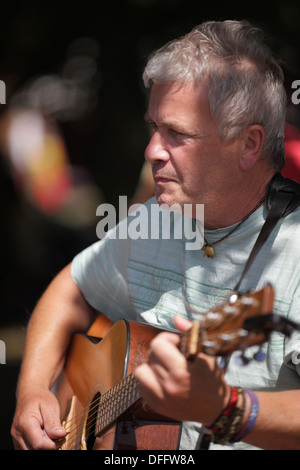 Aktion vom Didmarton Bluegrass Festival 2013 Stockfoto