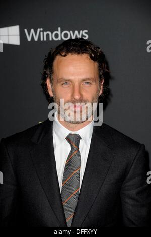 Los Angeles, CA. 3. Oktober 2013. Andrew Lincoln im Ankunftsbereich für die vierte Saison Premiere des AMC THE WALKING DEAD, AMC Universal Citywalk Stadion 19 IMAX, Los Angeles, CA 3. Oktober 2013. © Elisabeth Goodenough/Everett Collection/Alamy Live-Nachrichten Stockfoto