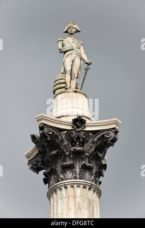 Die Nelsonsäule, Denkmal für Admiral Horatio Nelson, London, London Region, England, Vereinigtes Königreich Stockfoto