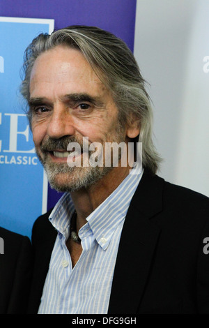 Oscar-Preisträger JEREMY IRONS gibt eine Pressekonferenz für seinen neuen Film "Nacht Zug nach Lissabon" in Athen. Stockfoto