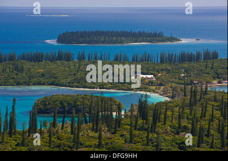 Mit Blick auf die Ile des Pins, Île des Pins, Neukaledonien, Frankreich Stockfoto