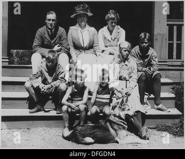 Roosevelt und Familie in Campobello 196557 Stockfoto