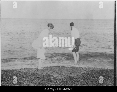 Roosevelt mit Frances de Rham (Mrs Henry) in Campobello 196865 Stockfoto