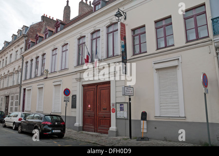 Charles de Gaulle Geburtshaus und Museum, 9 Rue Princesse, Lille, Nord-Pas-de-Calais, Nord, Frankreich. Stockfoto