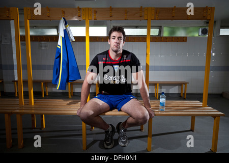 Trent Waterhouse, Warrington Wölfe Rugbyspieler Stockfoto