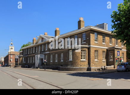 Admirals Büros Gebäude im Historic Dockyard in Chatham, Kent, England, UK, Großbritannien, Stockfoto