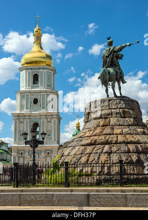 Saint Sophia Cathedral ist eine Kathedrale Tempel von Kiew Metropole 1037-1299 und zweiter einer nach der Kirche den Zehnten. Stockfoto