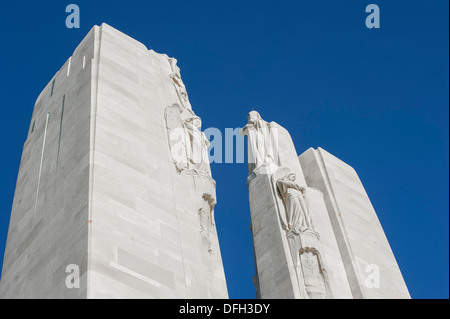 Canadian National Vimy Memorial, ersten Weltkrieg ein Denkmal, die Erinnerung an die Schlacht von Vimy Ridge in Givenchy-En-Gohelle, Frankreich Stockfoto