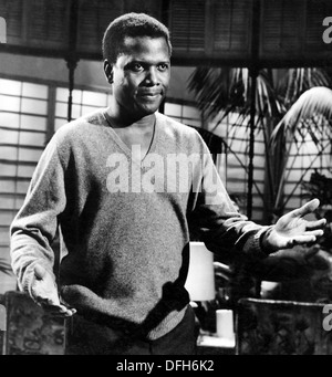 Sidney Poitier am Set des Films, für die Liebe des Efeus, 1968 Stockfoto