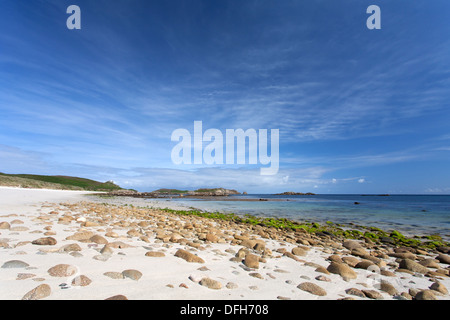 Grossen Bucht St. Martins, Isles of Scilly, Cornwall, UK Stockfoto